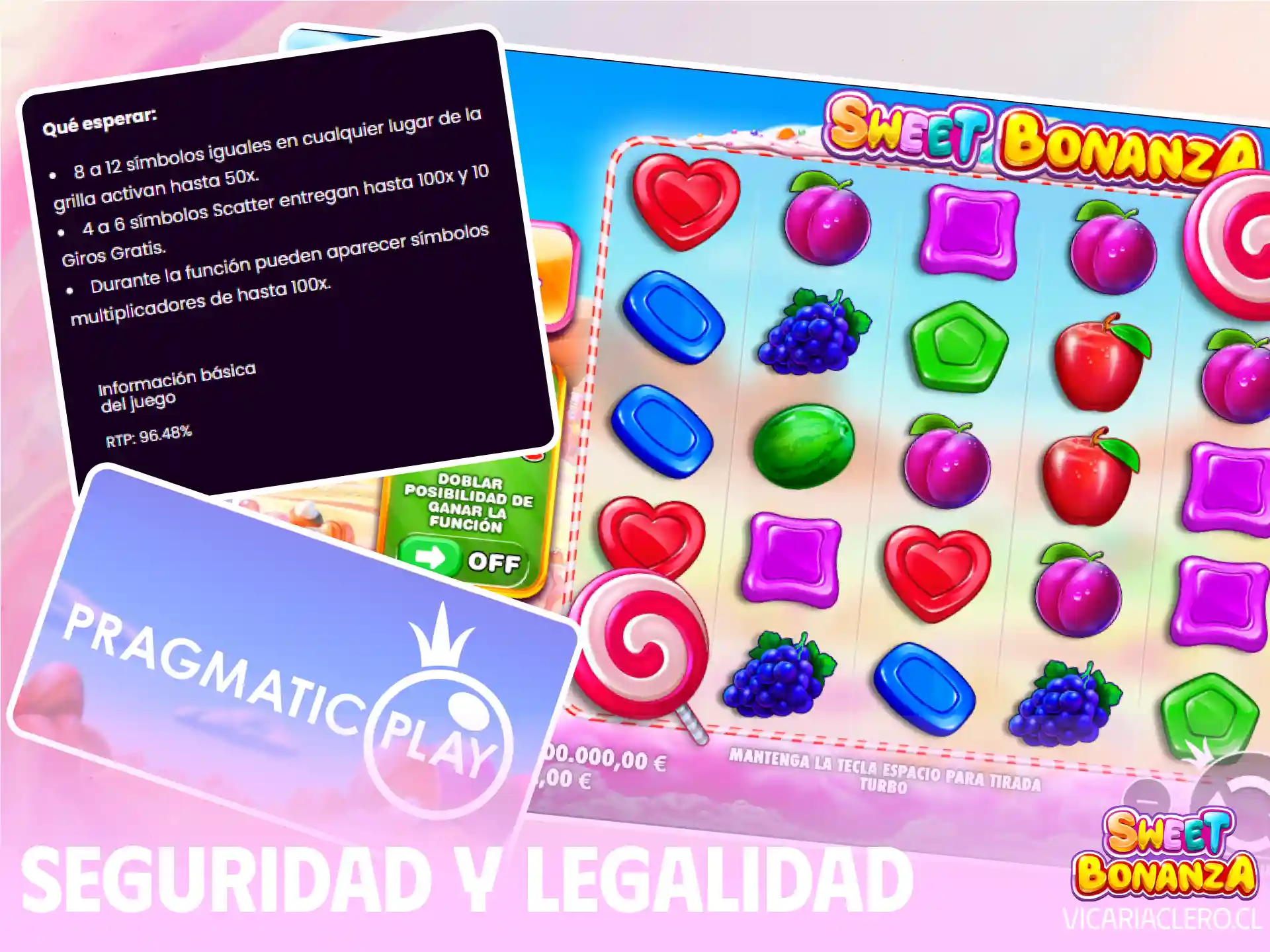 Infórmate sobre la seguridad, confiabilidad y el estado legal de jugar a la tragamonedas Sweet Bonanza en el territorio chileno.